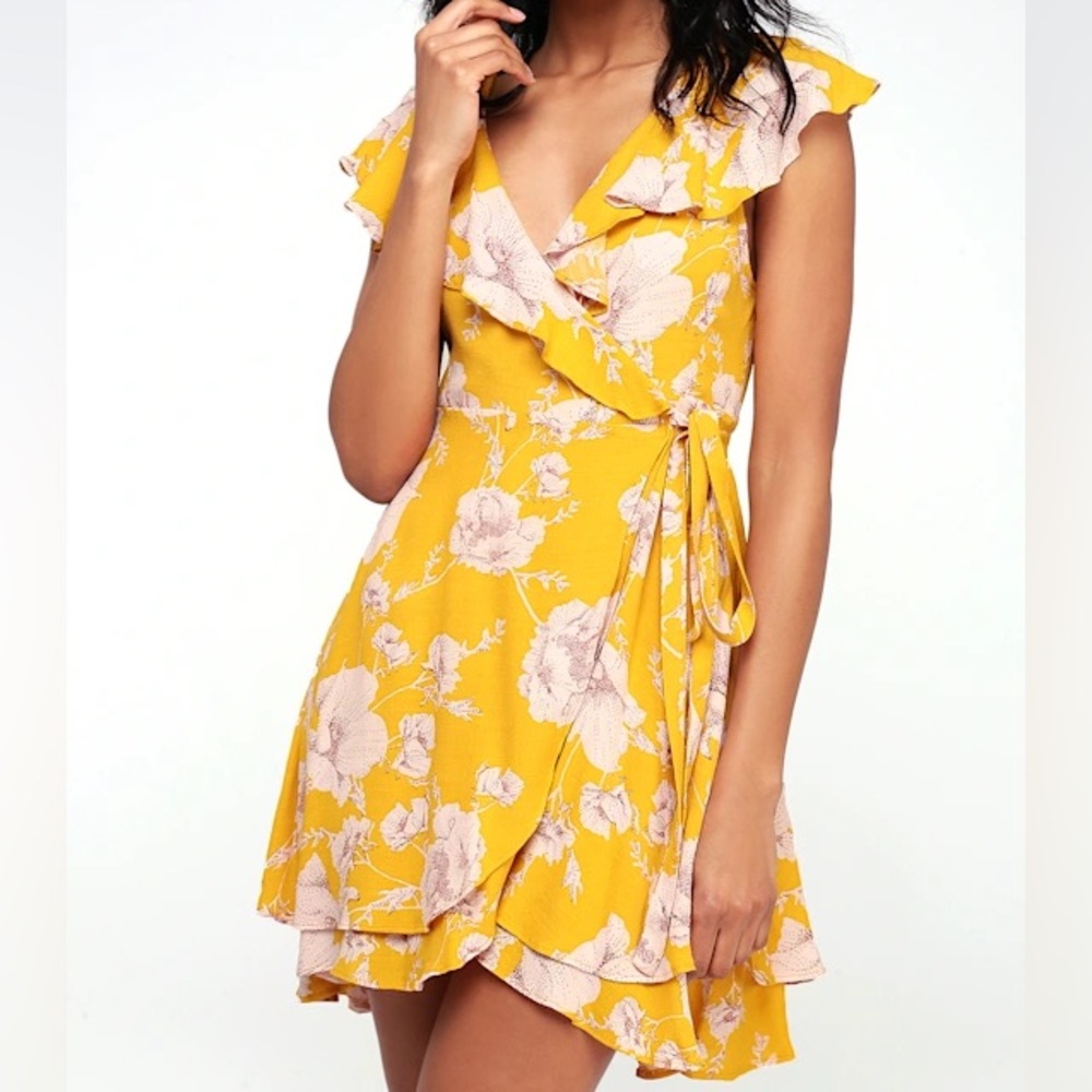 Free People French Quarter Wrap Mini Dress - Size XS